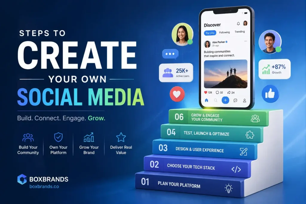 Create your own social media by Box BRANDS