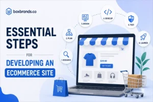 essential steps for developing an ecommerce site by Box BRANDS